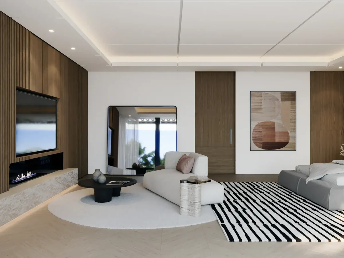 villa interior design in MBR City
